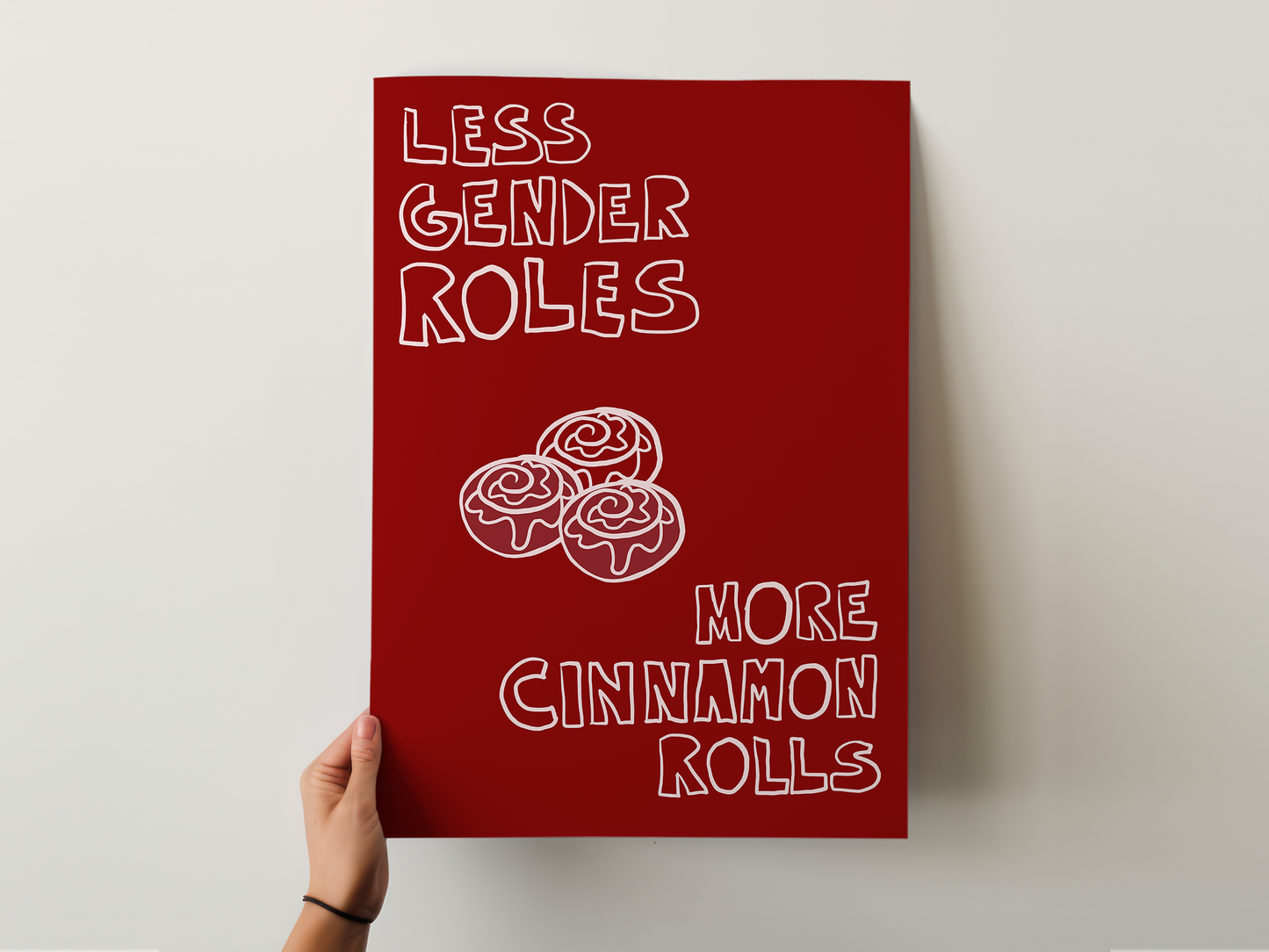 1C: Cinnamon Rolls Poster (Red)