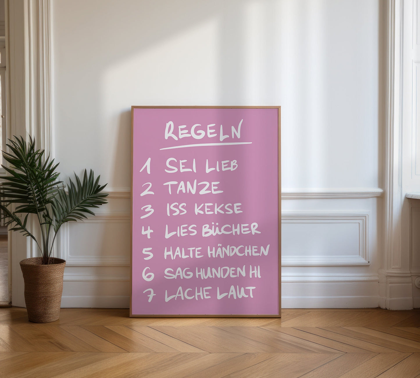 2B: Regeln Retro Poster