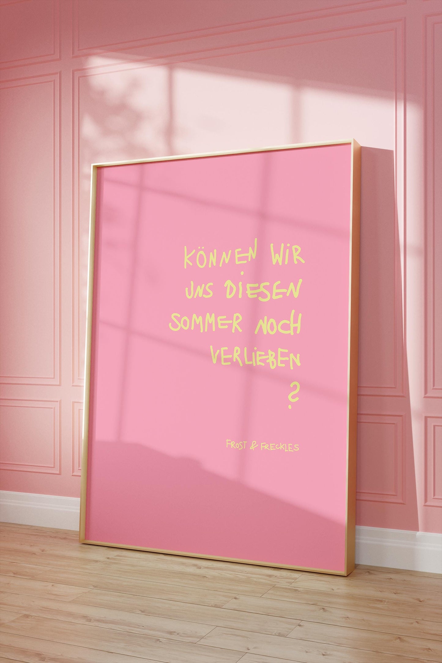 Können Wir Uns Diesen Sommer Noch Verlieben Poster, Love Minimal Print, Retro Poster Büro, Minimal Wall Art, Unikat Wohndeko, Sommer, Meer
