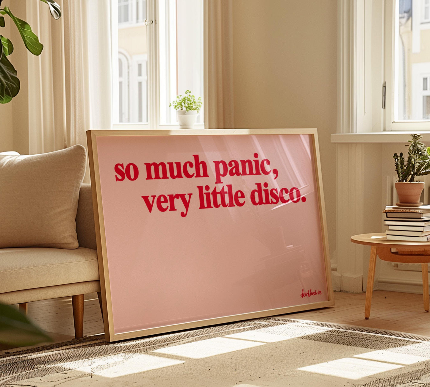 8B: So Much Panic Very Little Disco Poster