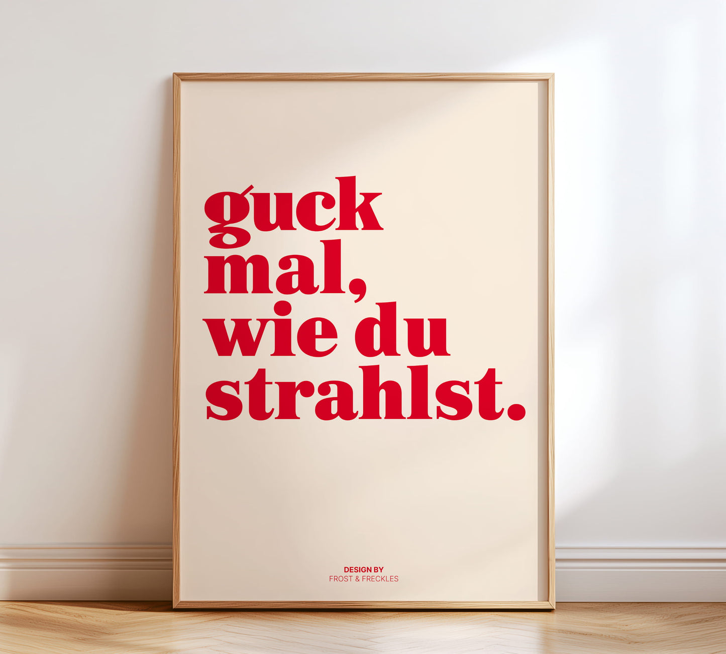 Minimalistisches Poster für Confidence, positive Energie und mehr Selbstbewusstsein