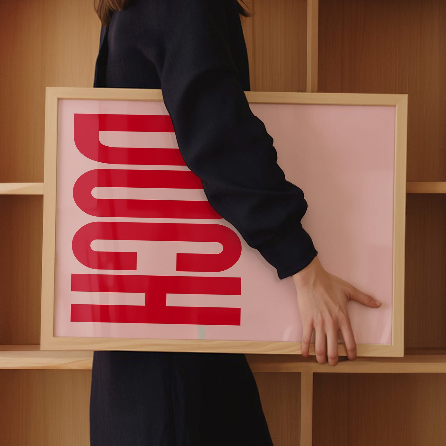 02: Doch Poster – Typografie Print in Pink