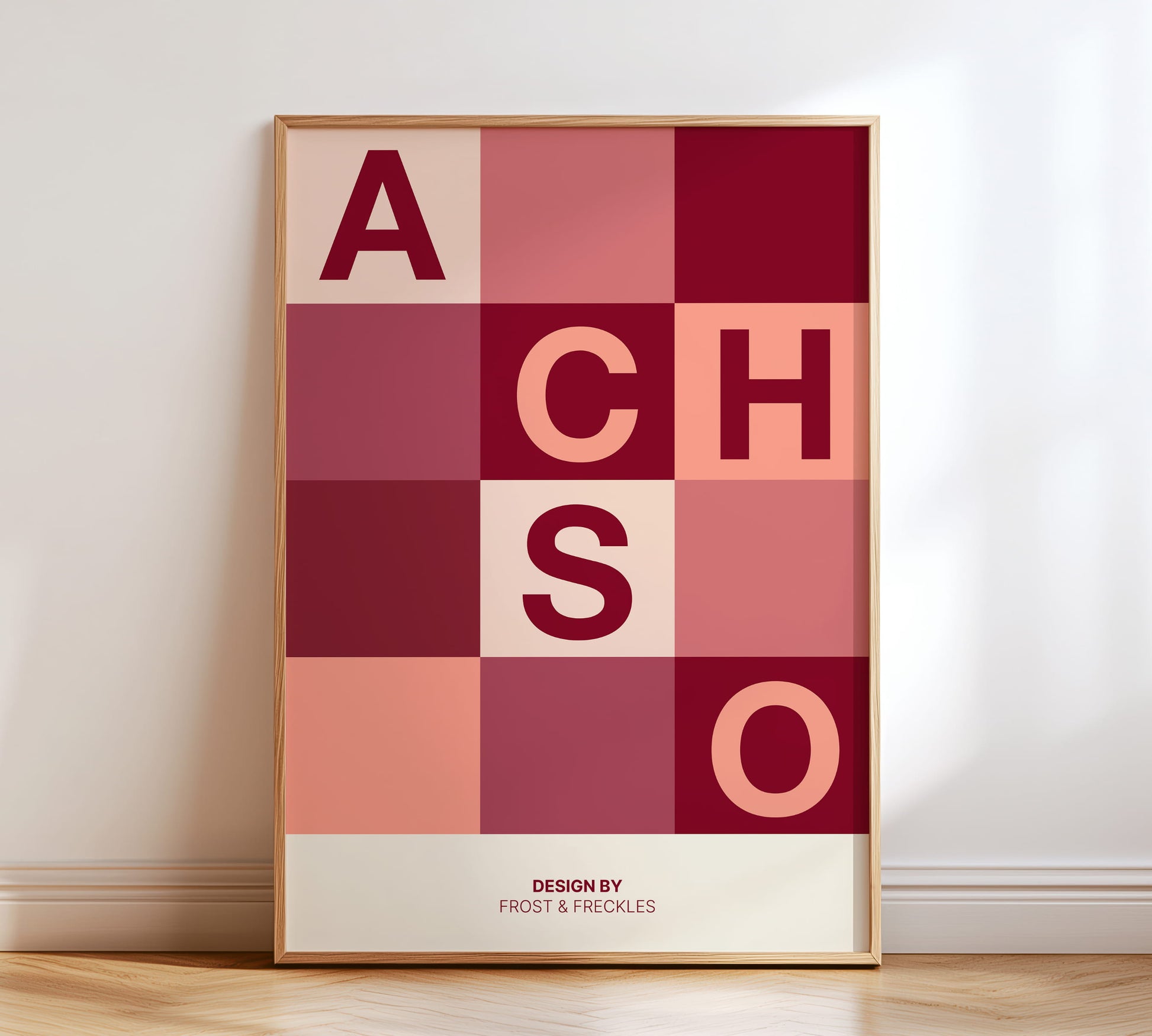 Achso Poster im minimalistischen Design für moderne Räume