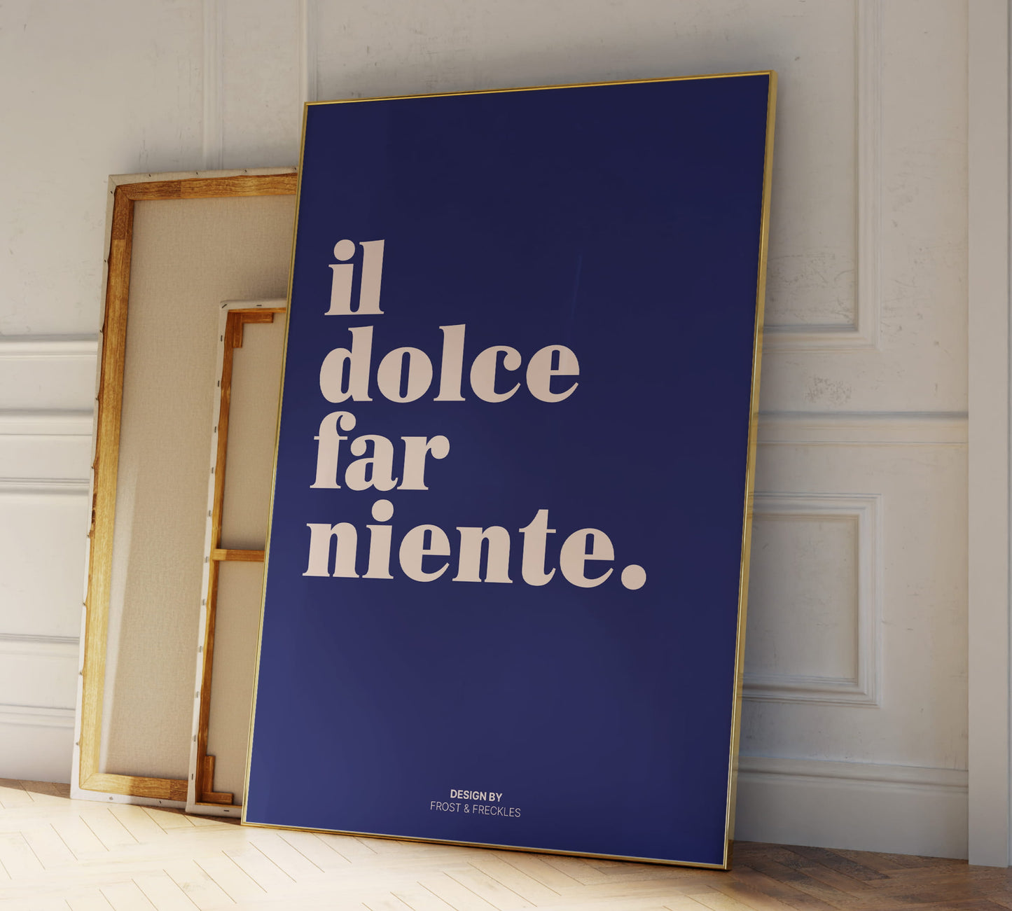 High-end graphic print capturing the Italian lifestyle as an aesthetic gift idea for design enthusiasts or as restaurant decoration.