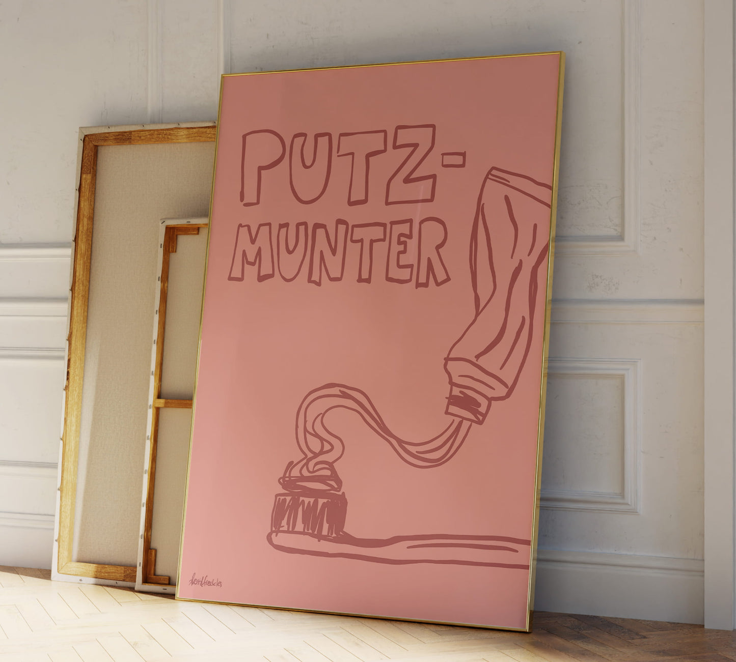 Witzige Gäste WC Deko mit modernem Design