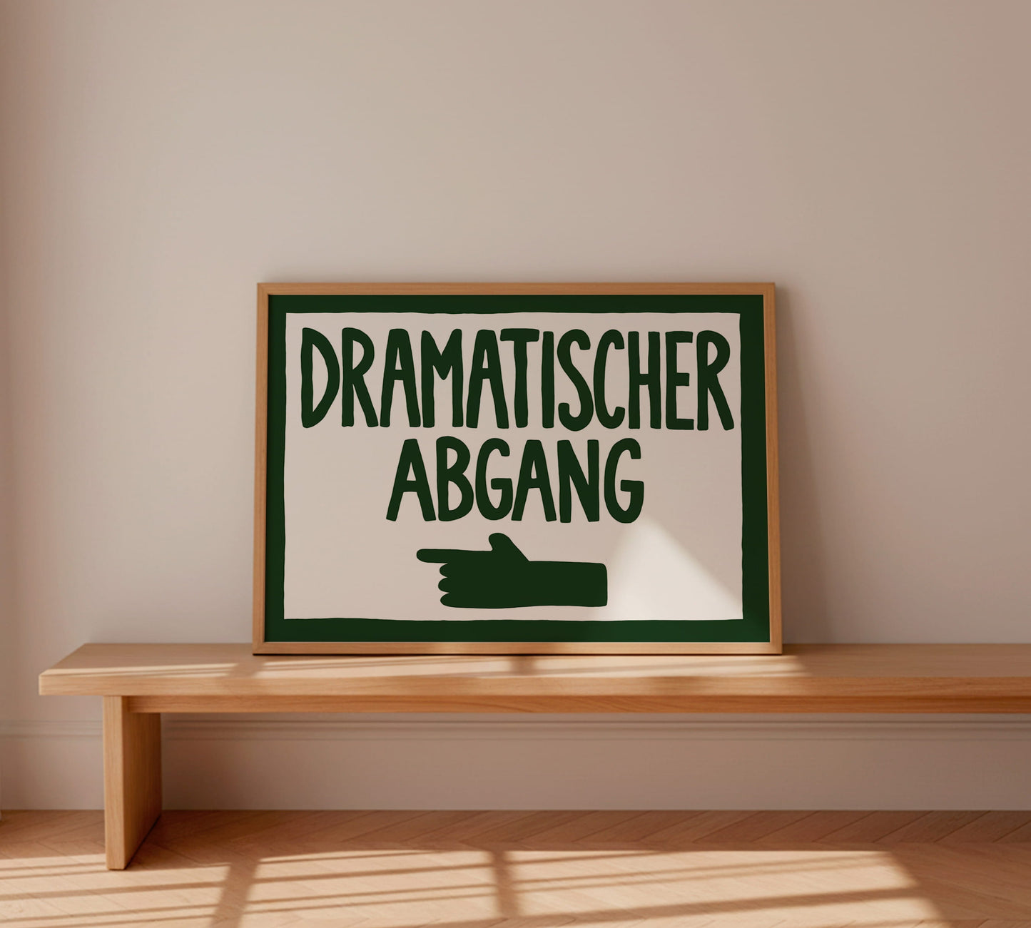 Notausgangschild mit Humor
