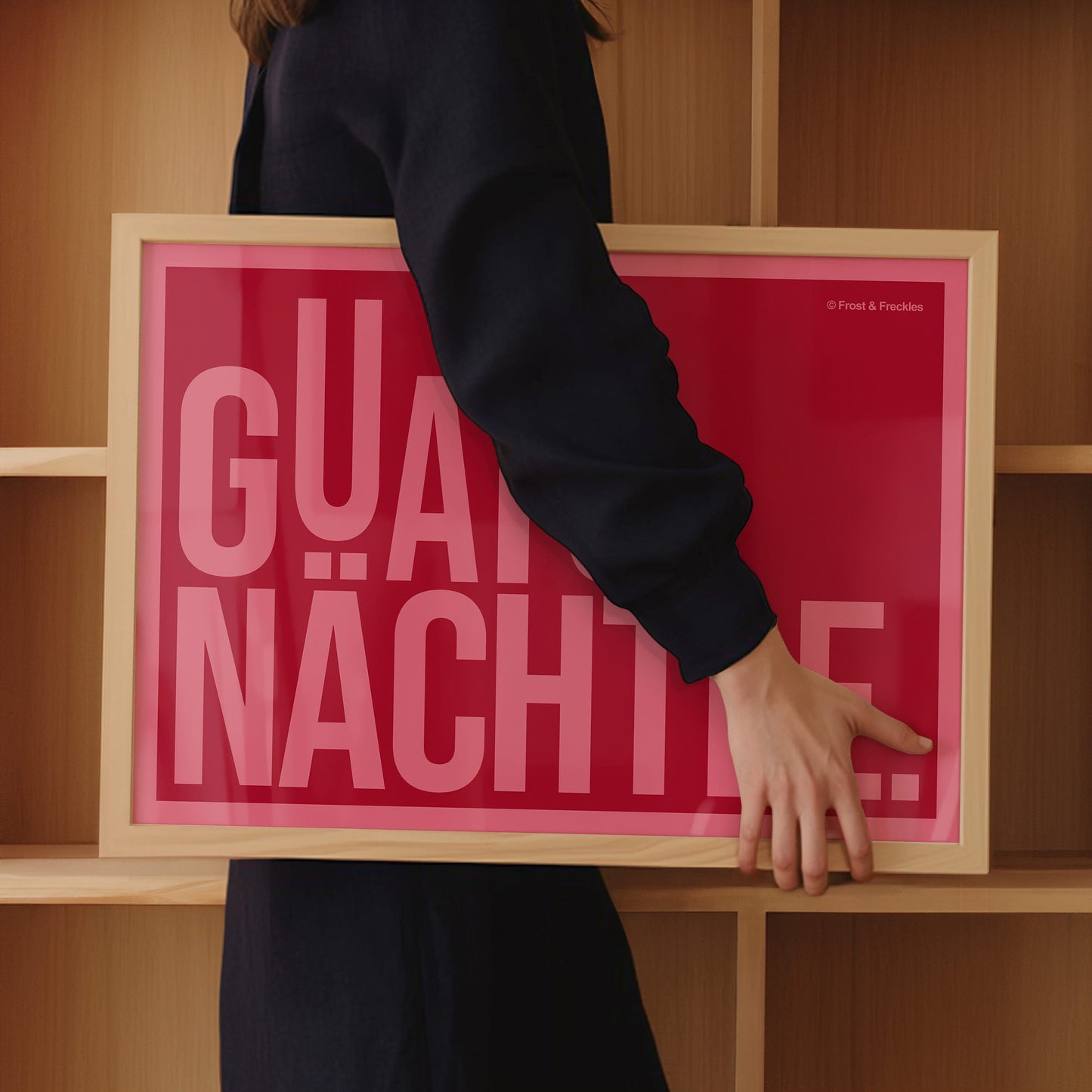 Modernes Schlafzimmer Poster mit regionalem Ausdruck aus Bayern und Schwaben