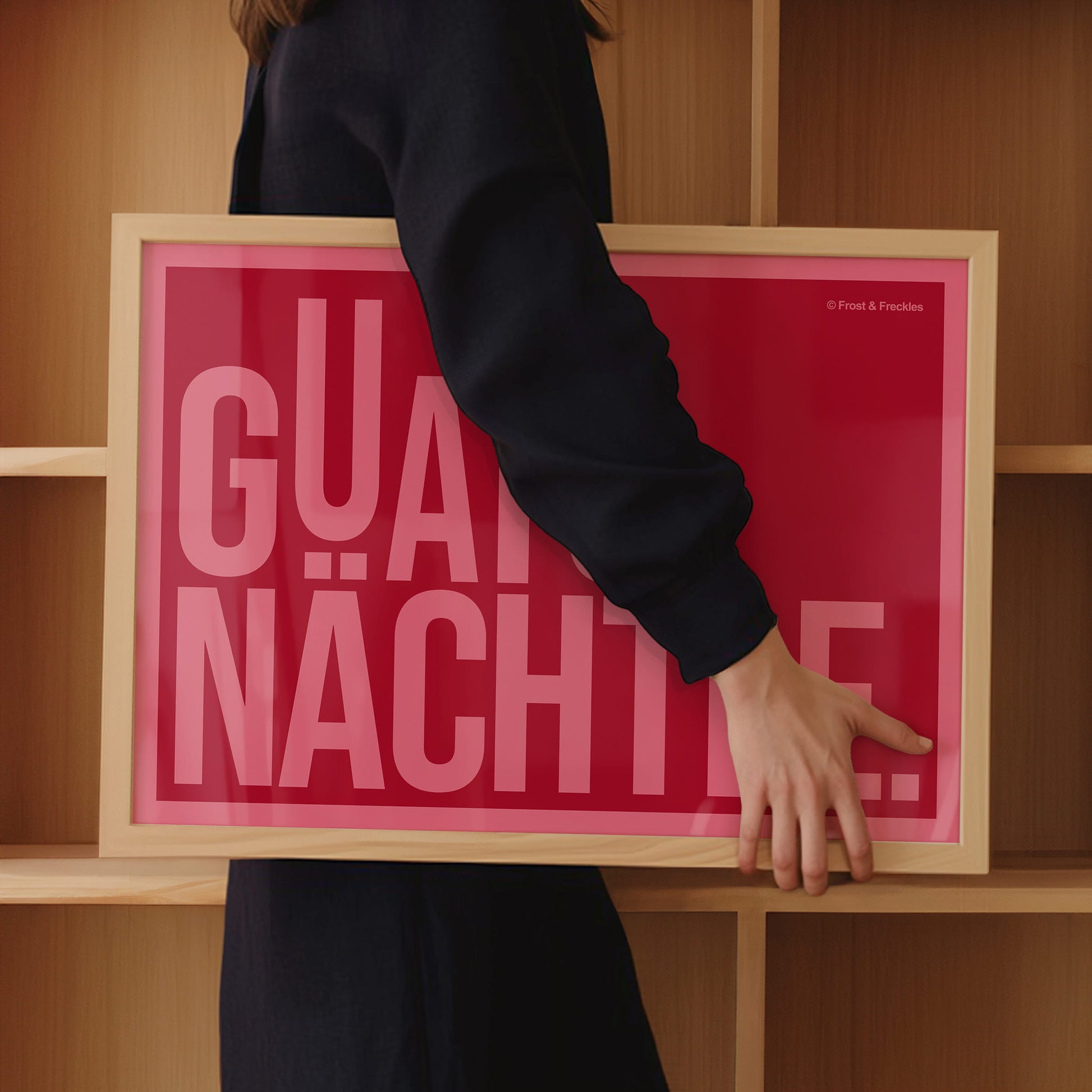 Modernes Schlafzimmer Poster mit regionalem Ausdruck aus Bayern und Schwaben