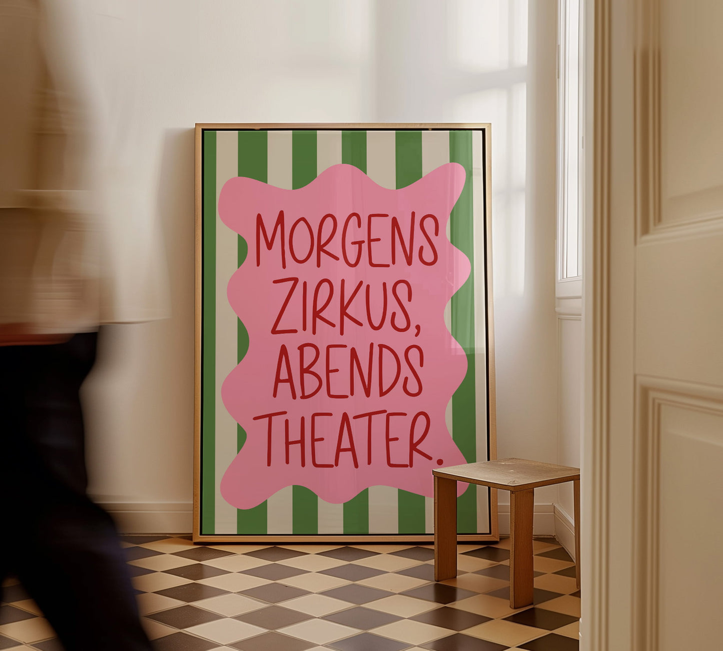 German Family quote poster für Kinderzimmer oder Wohnzimmer