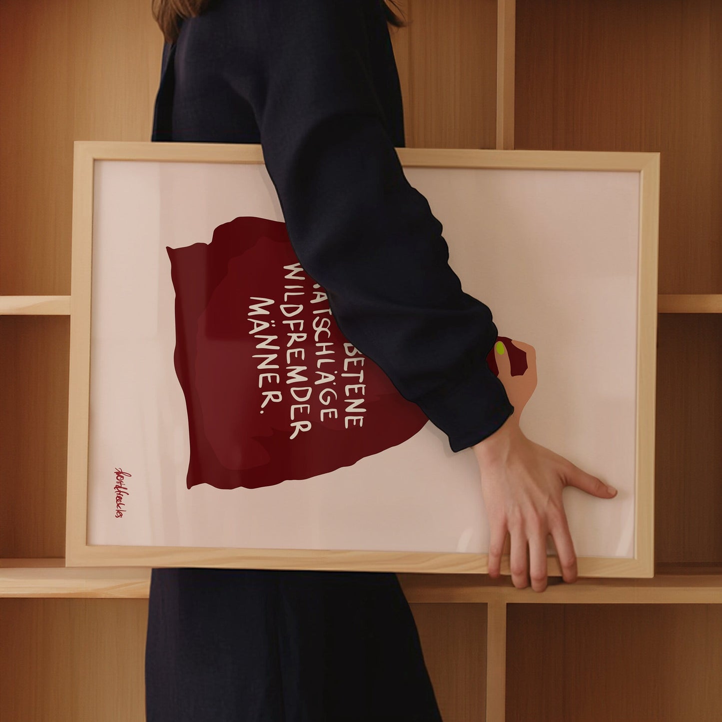 Modernes Poster, das sich mit Alltagssexismus auseinandersetzt