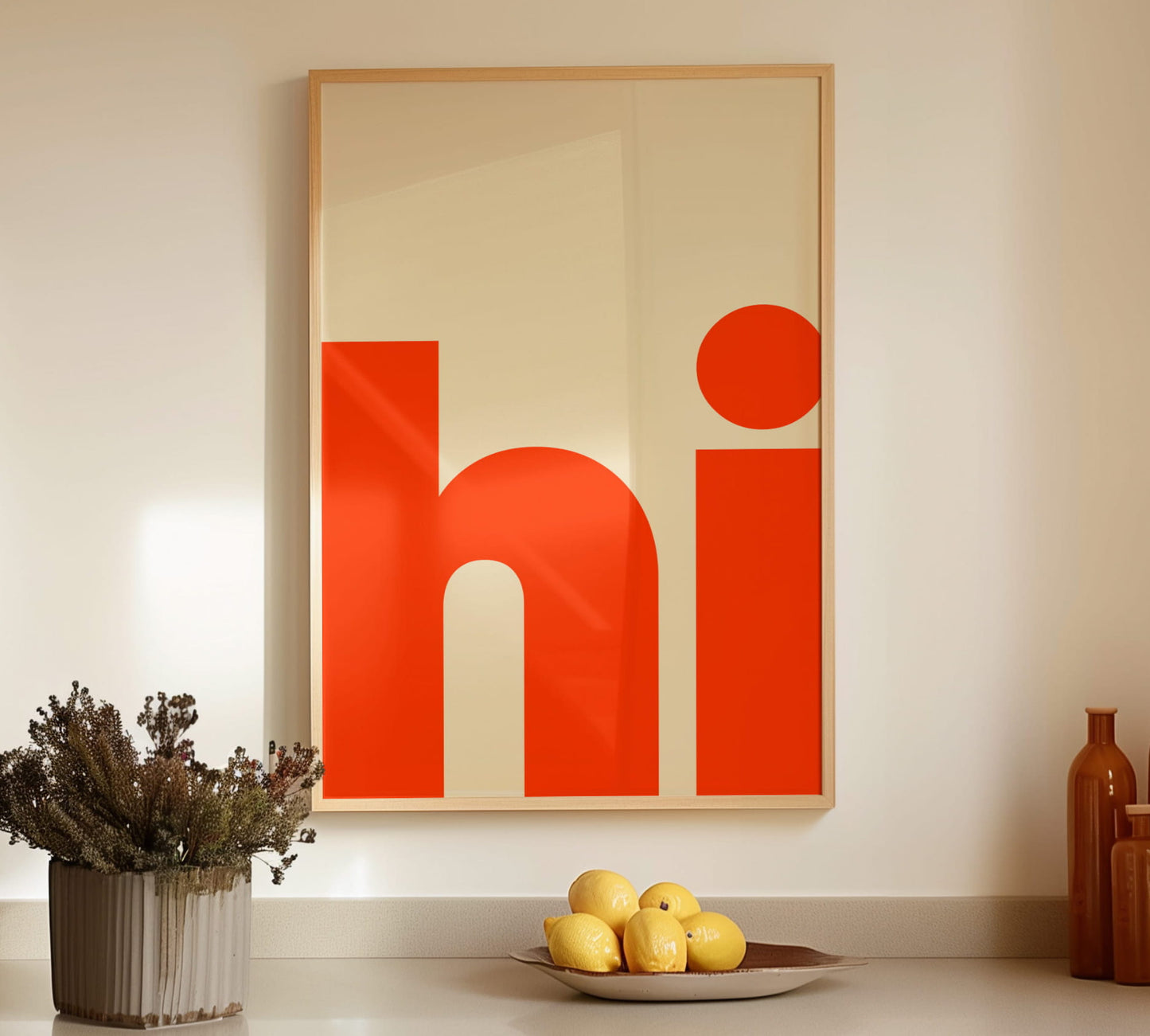 Flur Poster für moderne Wohnung mit reduziertem Stil