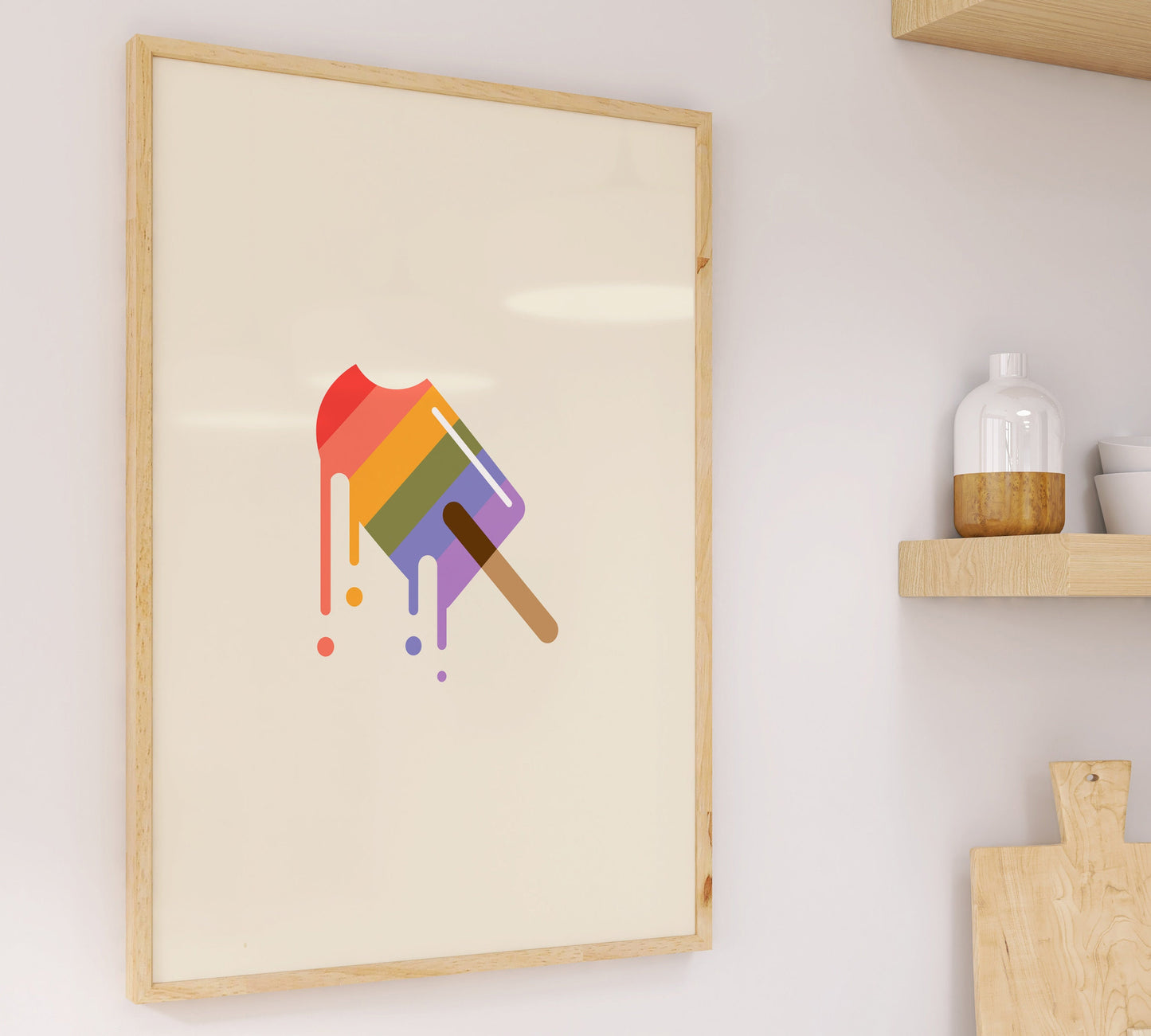 3D: LGBTQ+ Popsicle Drip Poster