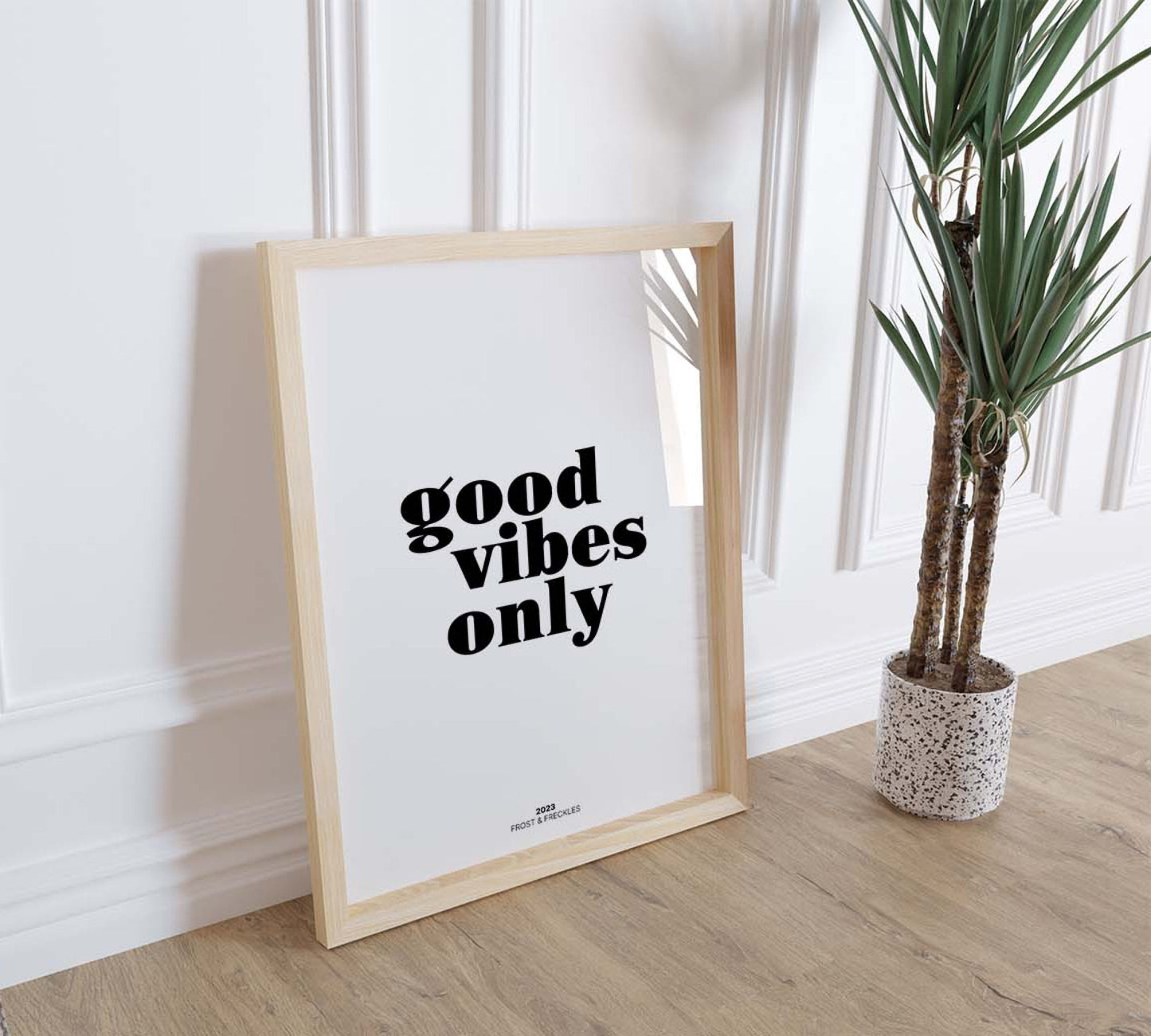 Good Vibes Only Poster, Inspirational Quote Print, Positive Quotes Wall Decor, Good Vibes Only Sign, Typography Print, Modern Wall Art