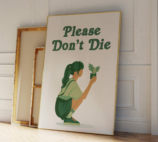 Plant Lady Poster, Plant Lover Print, Home Plants Wall Art, Botanical Print, Boho Gift For Her, Plant Slogan Quote, Crazy Plant Lady Gift