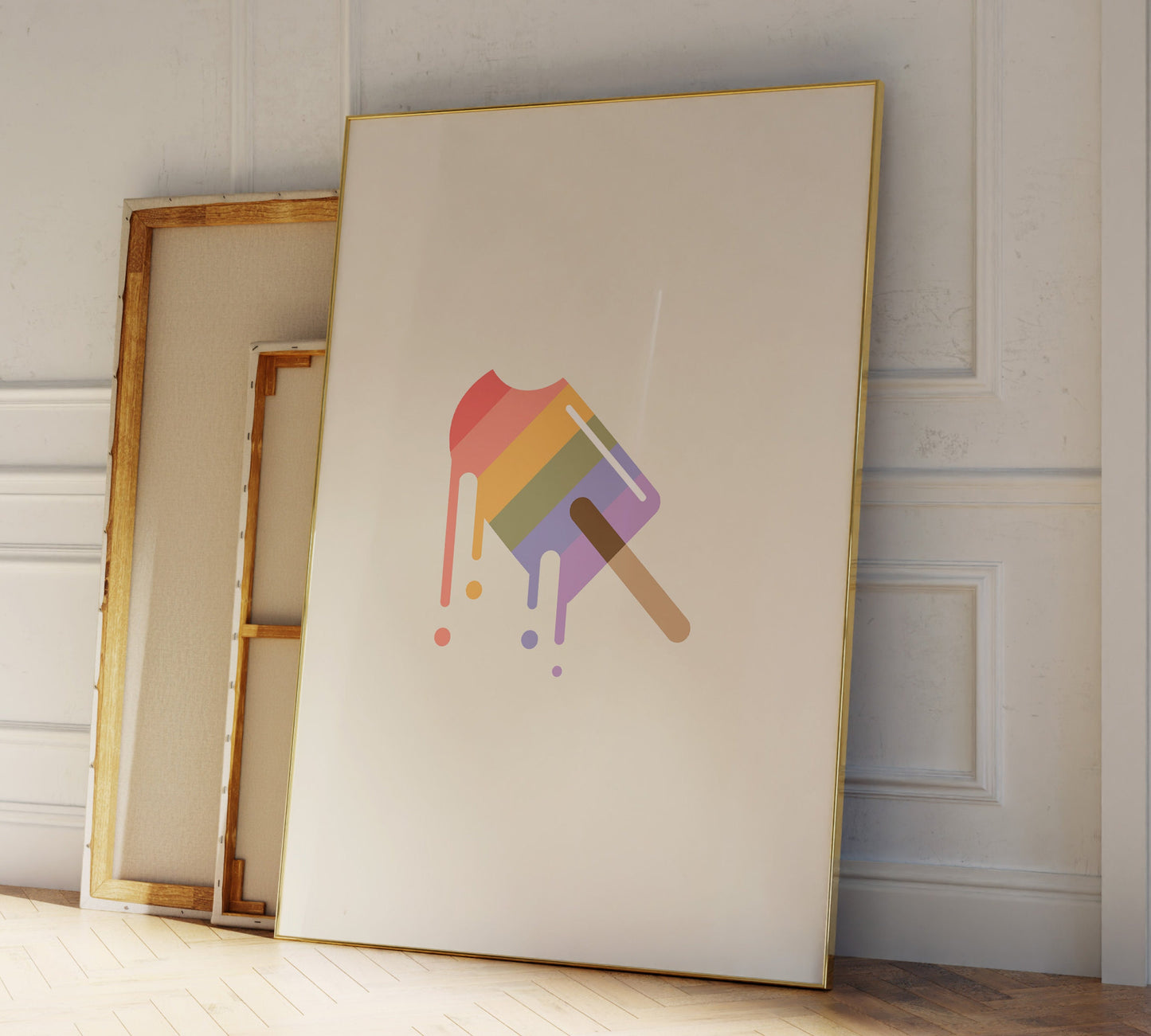 3D: LGBTQ+ Popsicle Drip Poster