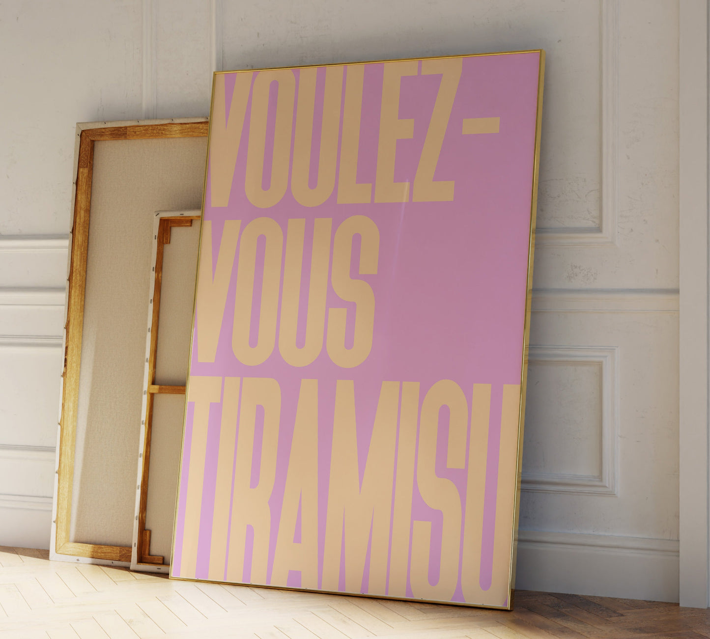 1B: Voulez-Vous Tiramisu Poster (Pink)