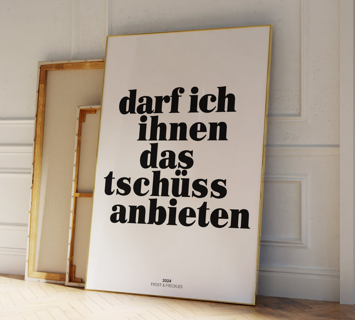 0B: Darf ich Ihnen das Tschüss Anbieten Poster