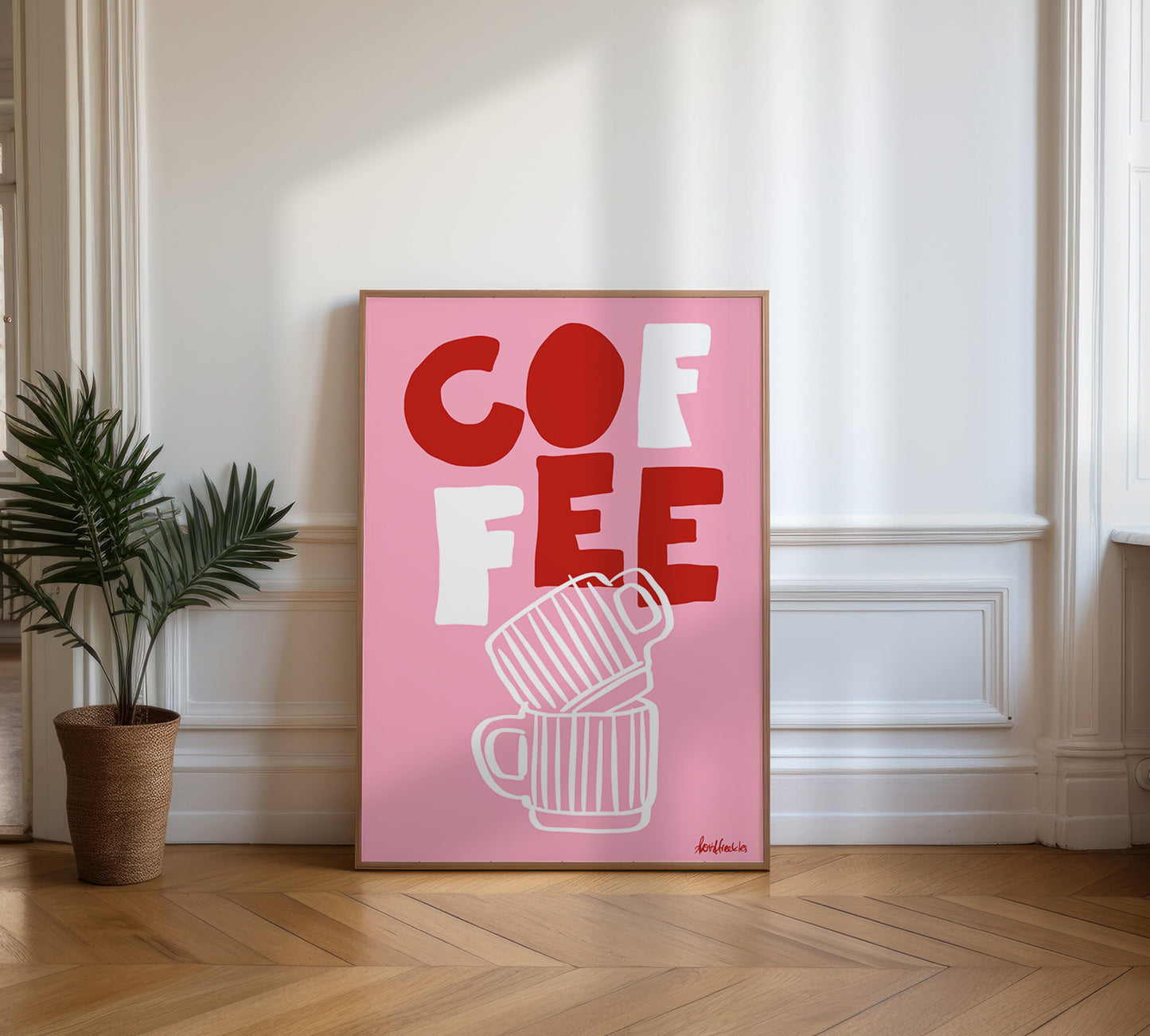 1C: Coffee Poster (Pink)
