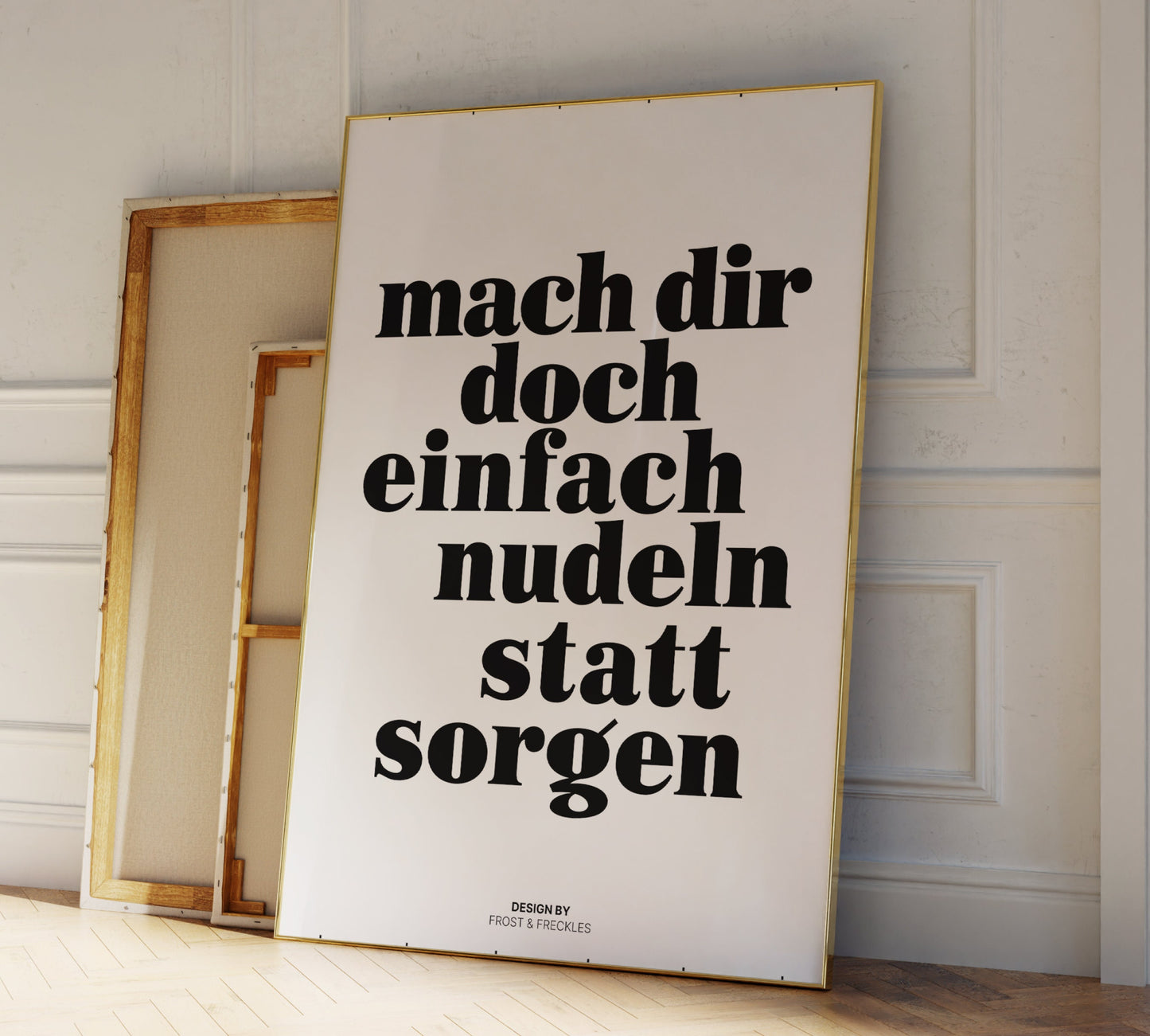 Mach Dir Nudeln Statt Sorgen Poster