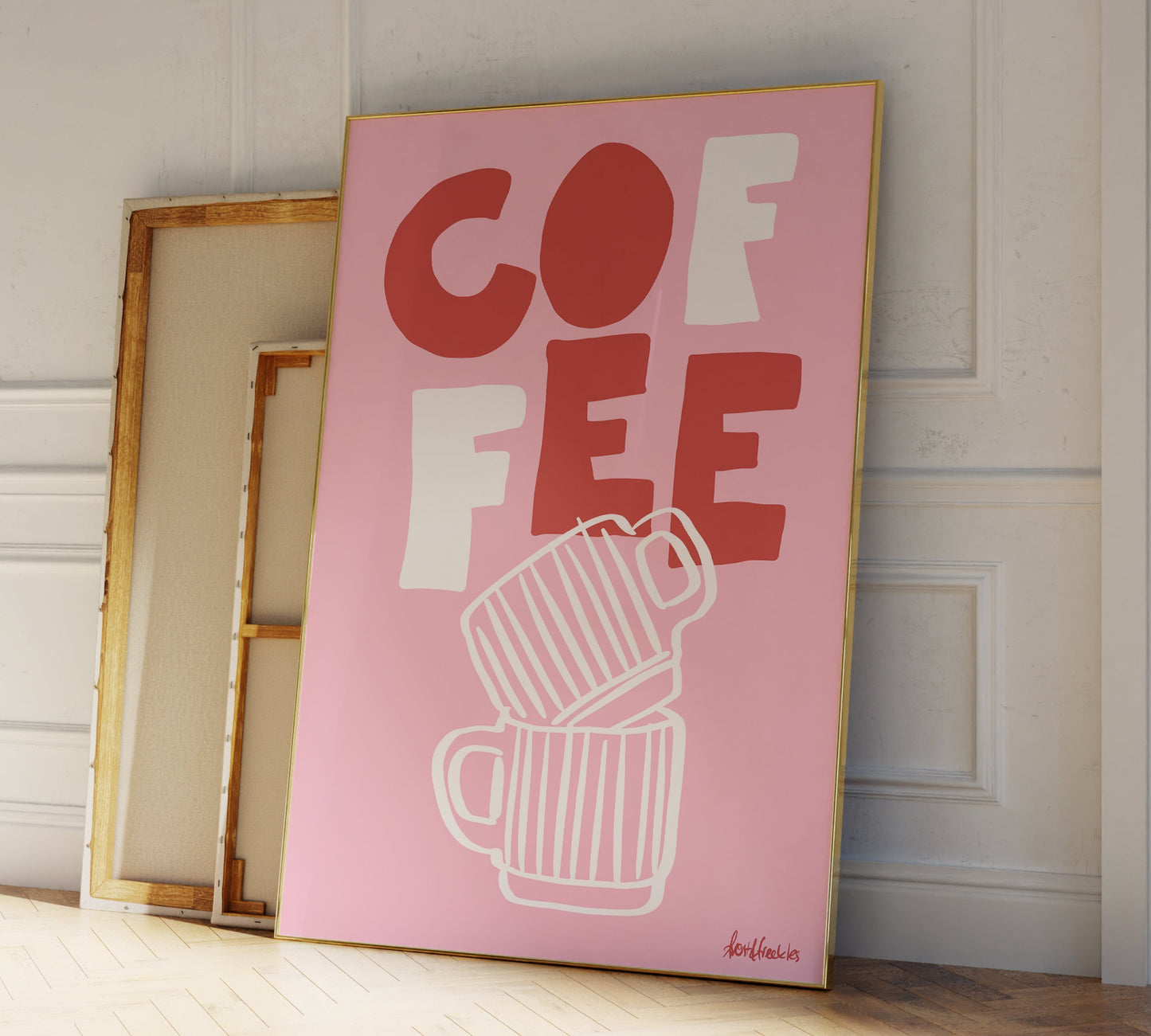 1C: Coffee Poster (Pink)