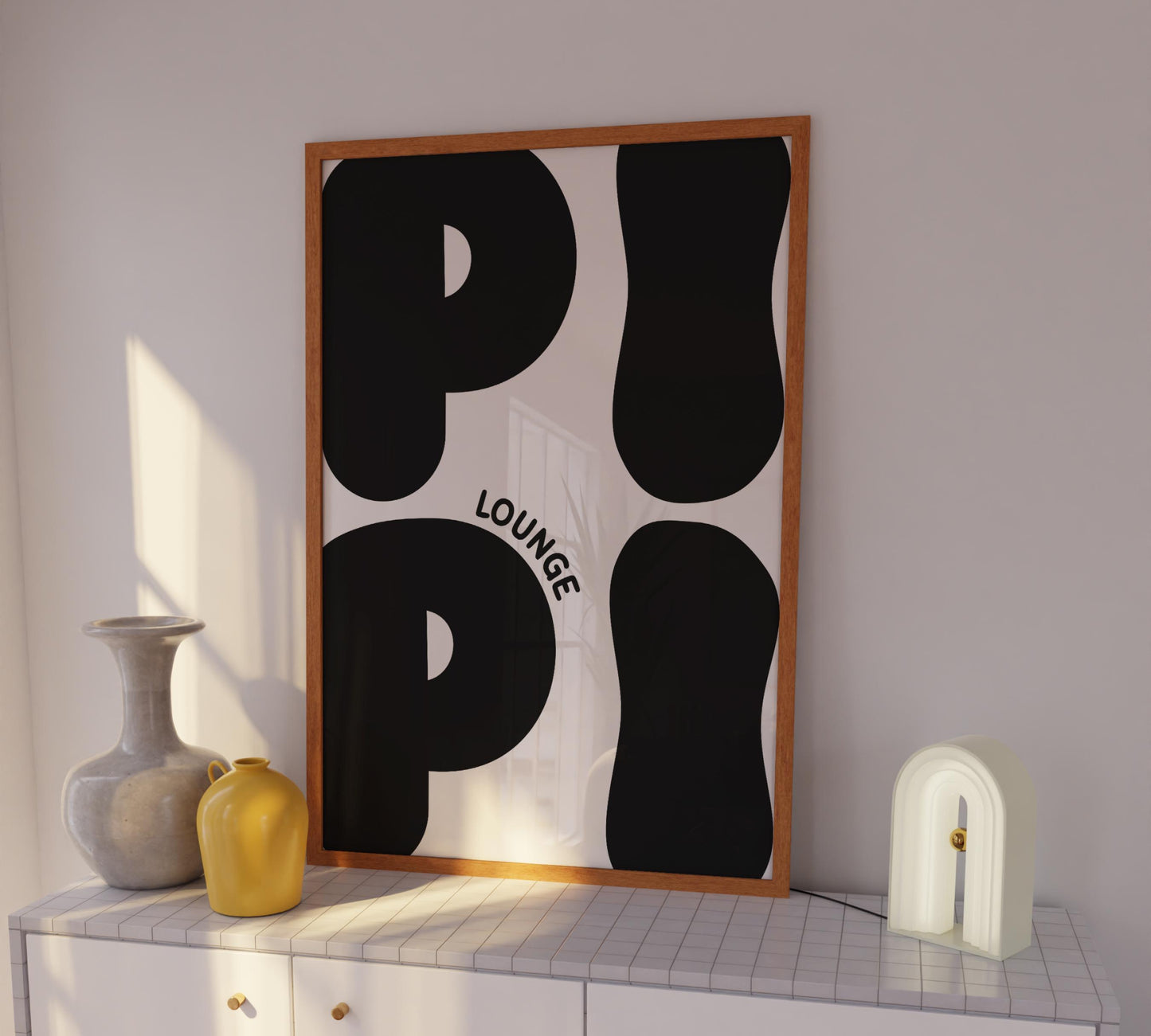 2A: Pipi Lounge Poster (Black)