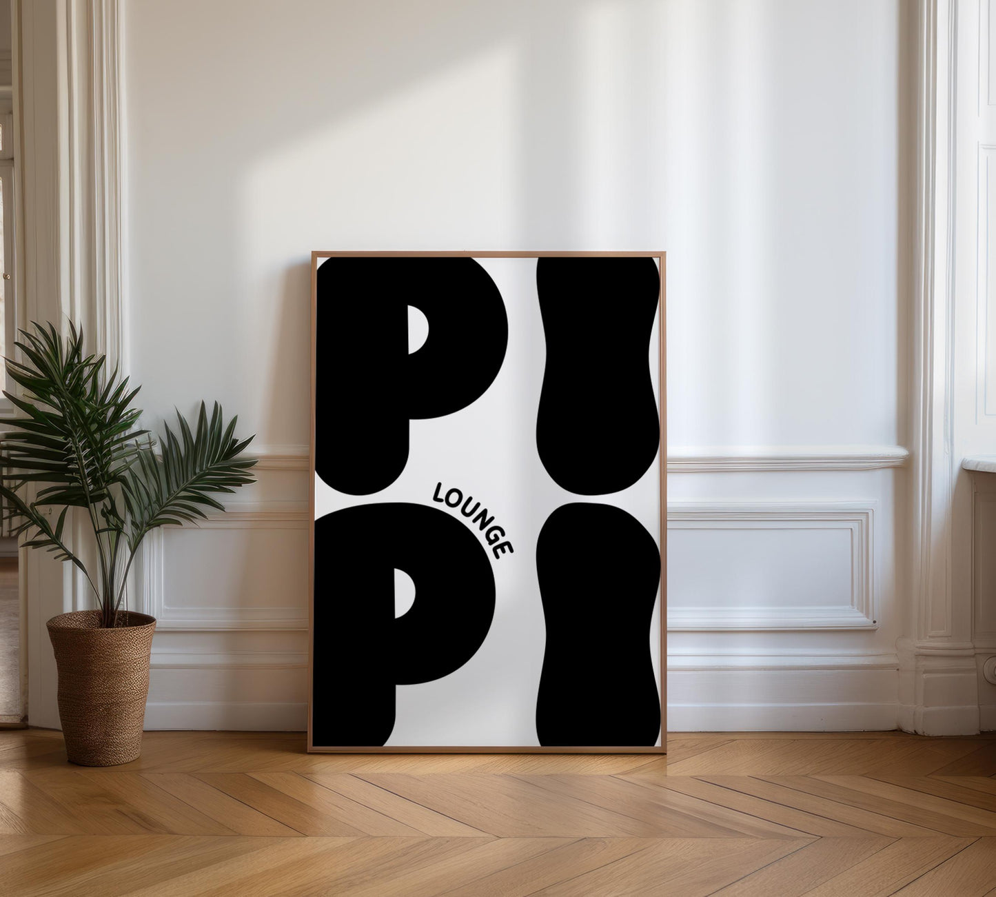 2A: Pipi Lounge Poster (Black)