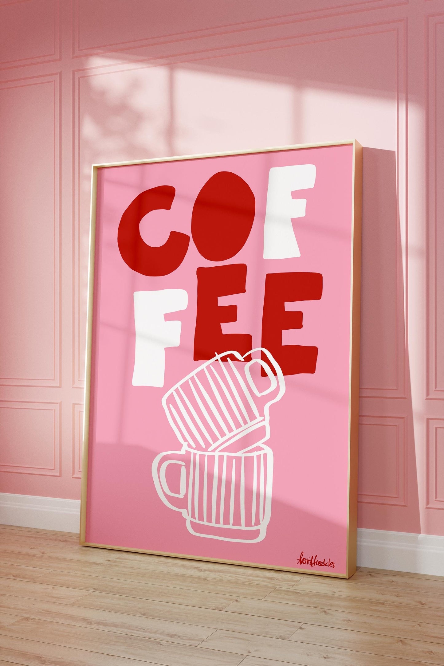 1C: Coffee Poster (Pink)