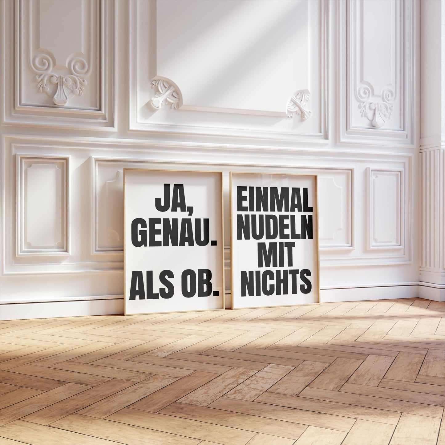 Ja Genau Als Ob Poster, Kunstdruck Typografie Print, Retro Poster Büro, Funny Wall Art, Humorvolle Wohndeko, Lustiger Spruch Minimalistisch