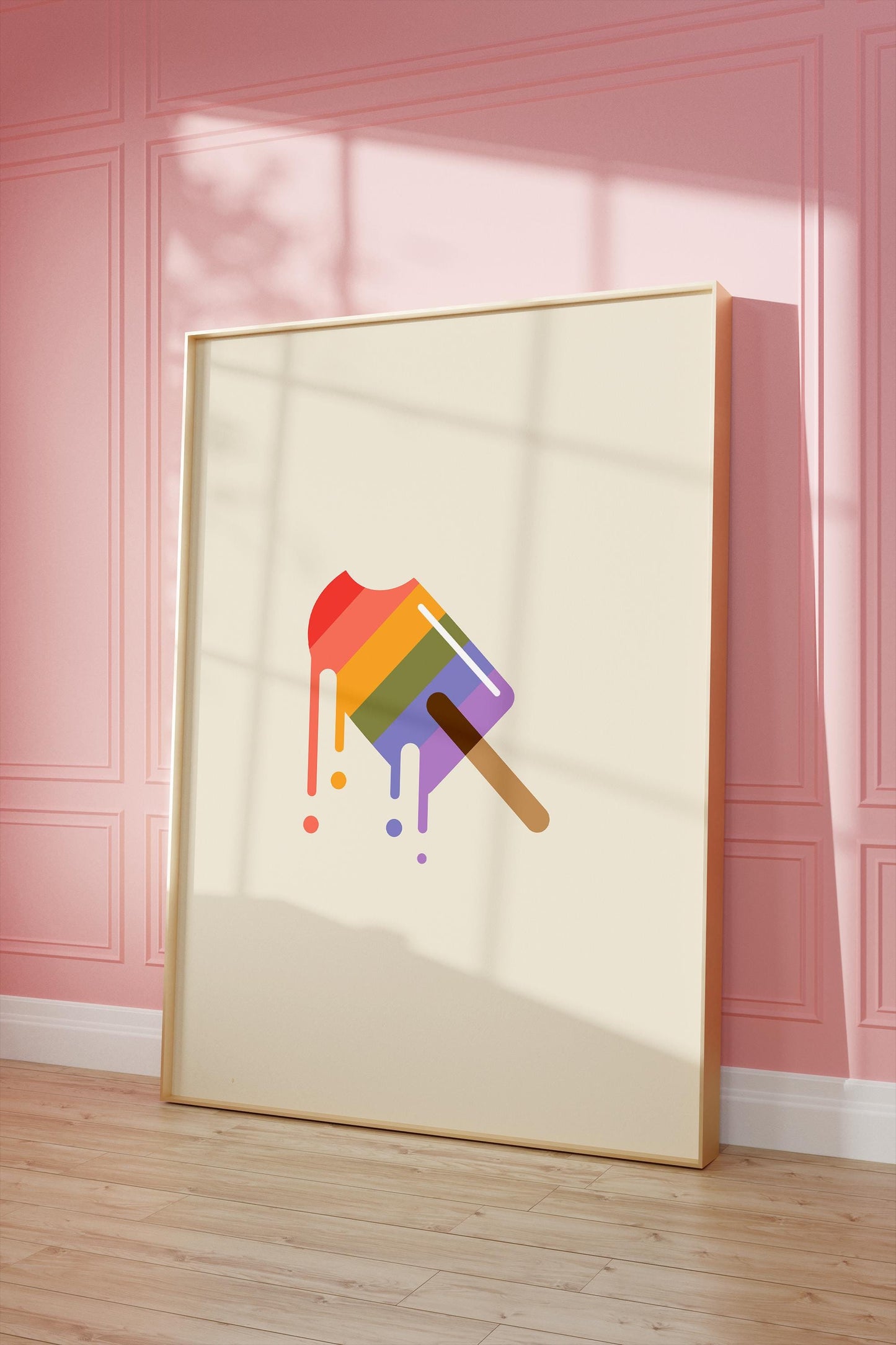 3D: LGBTQ+ Popsicle Drip Poster