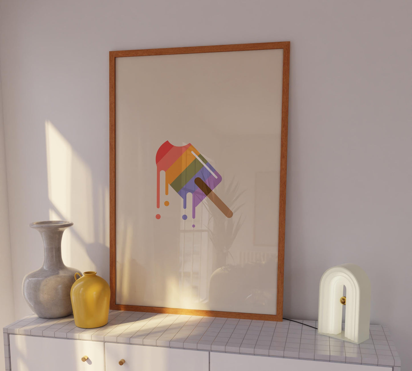 3D: LGBTQ+ Popsicle Drip Poster