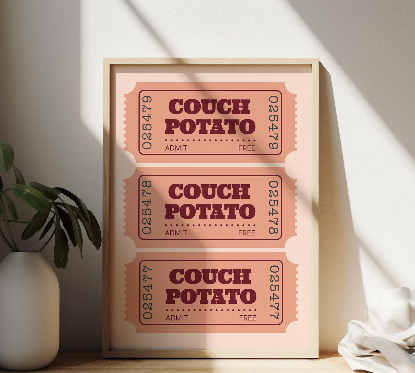 3D: Ticket Couch Potato Poster