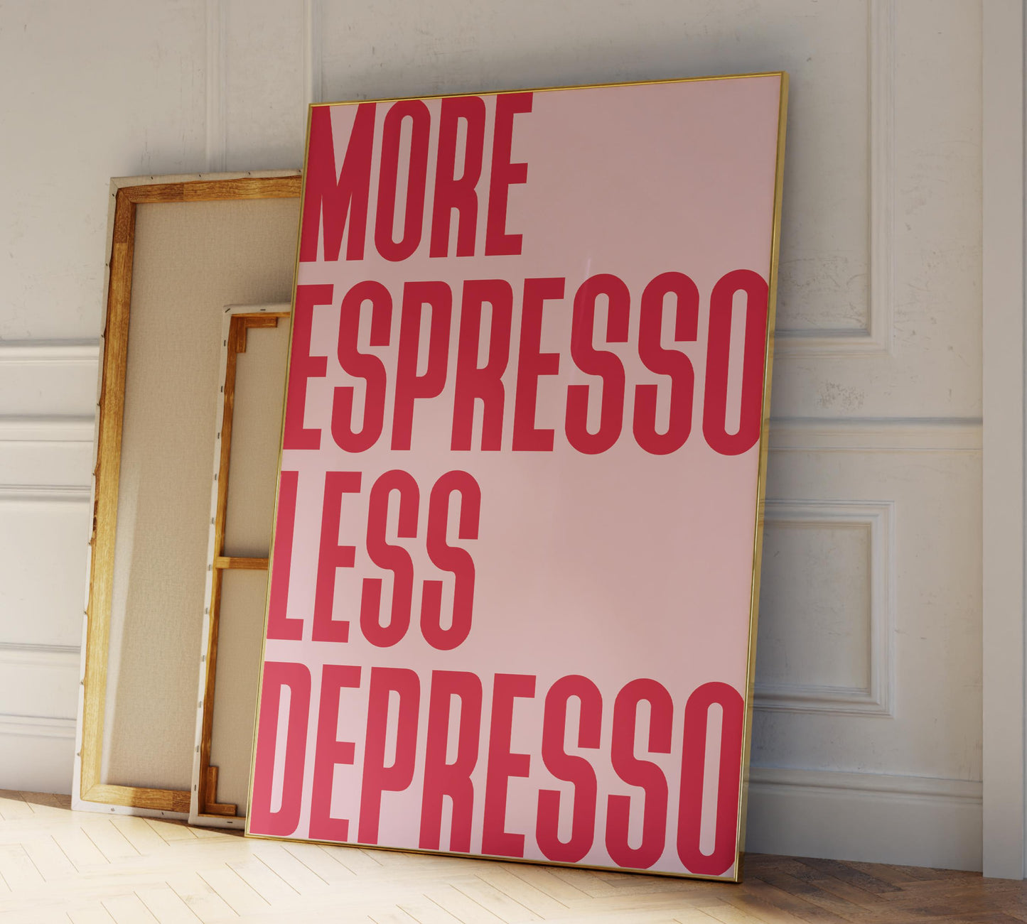 1B: More Espresso Less Depresso Poster