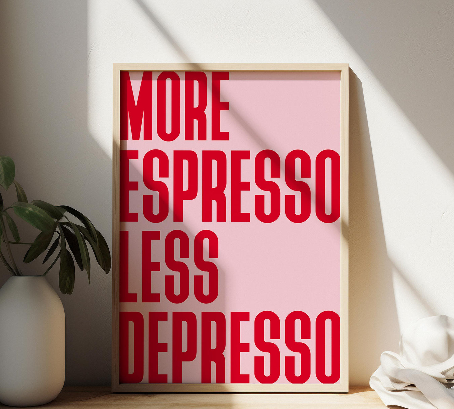 1B: More Espresso Less Depresso Poster