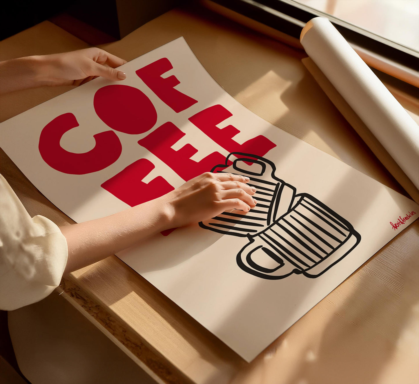 1D: Coffee Poster (Red)