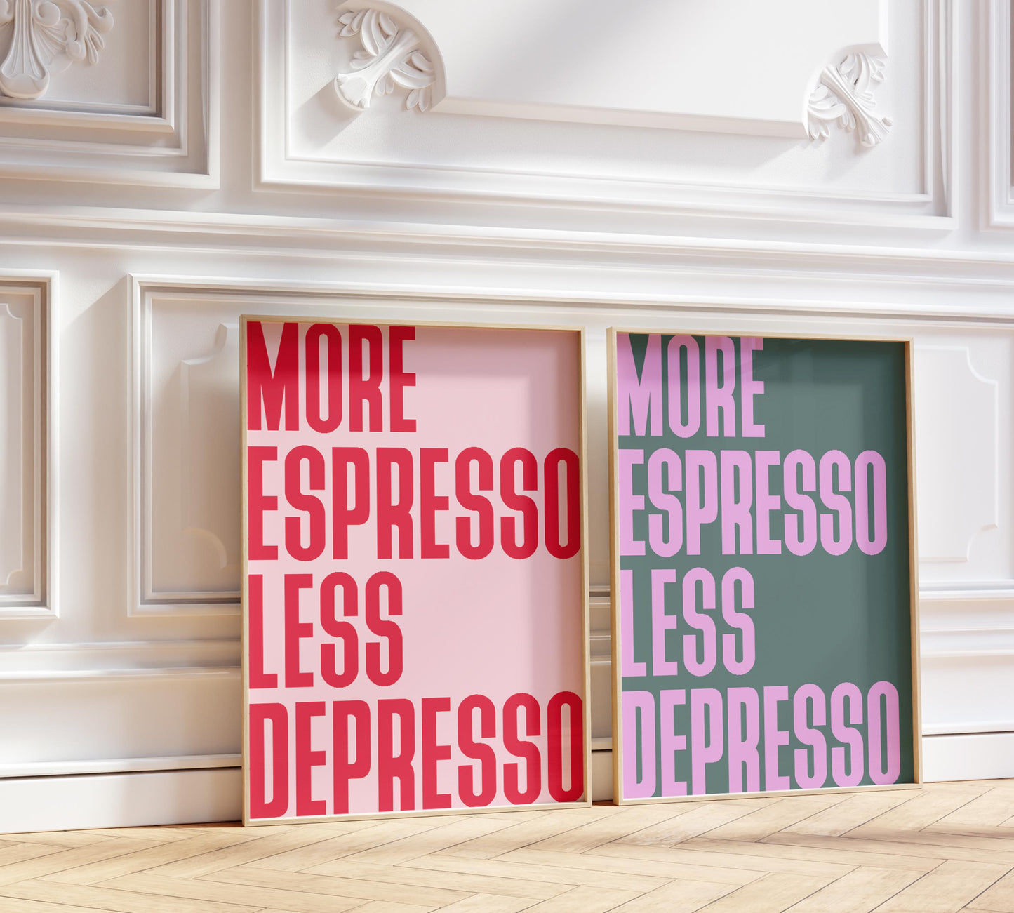 1B: More Espresso Less Depresso Poster