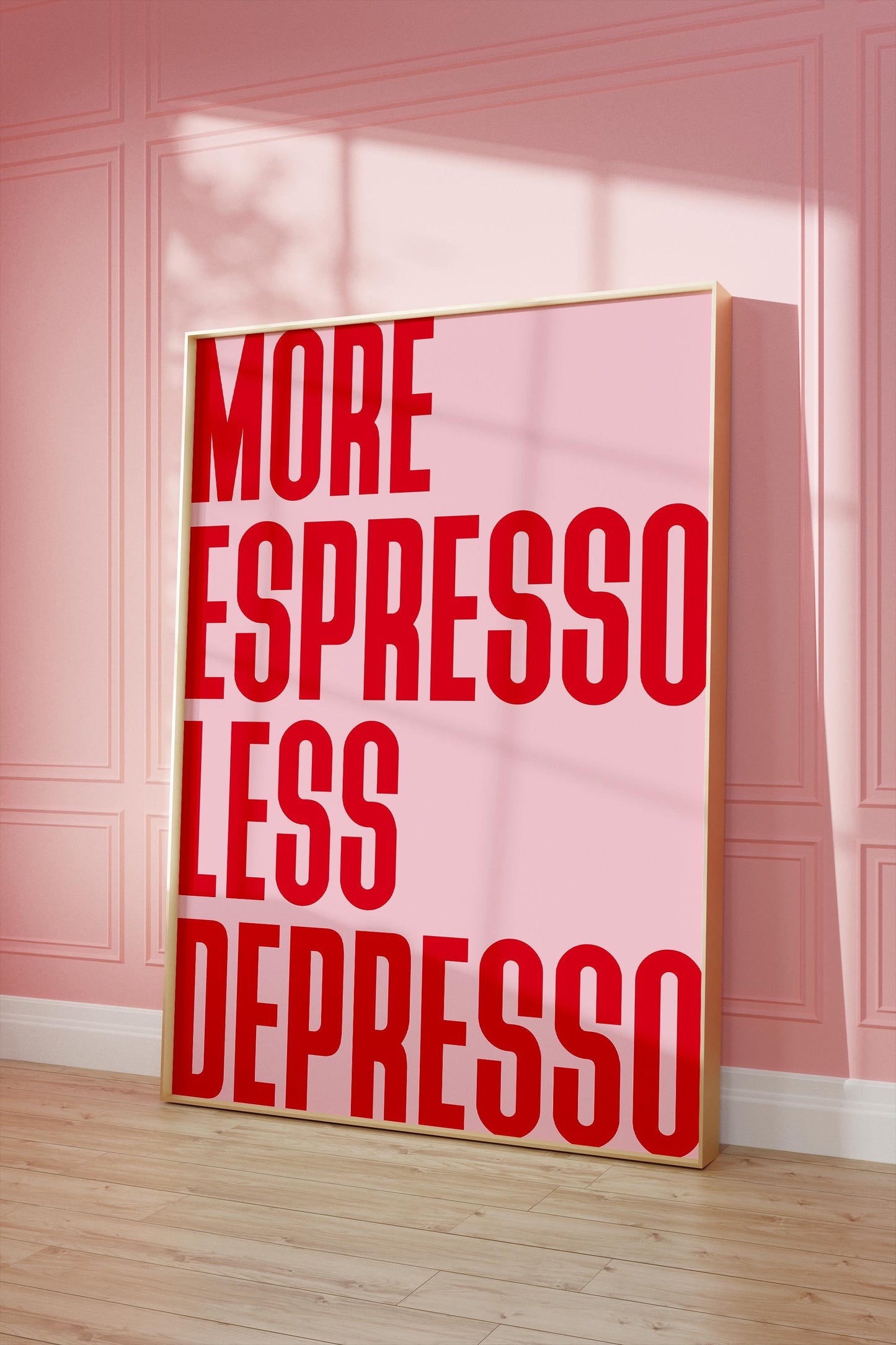 1B: More Espresso Less Depresso Poster