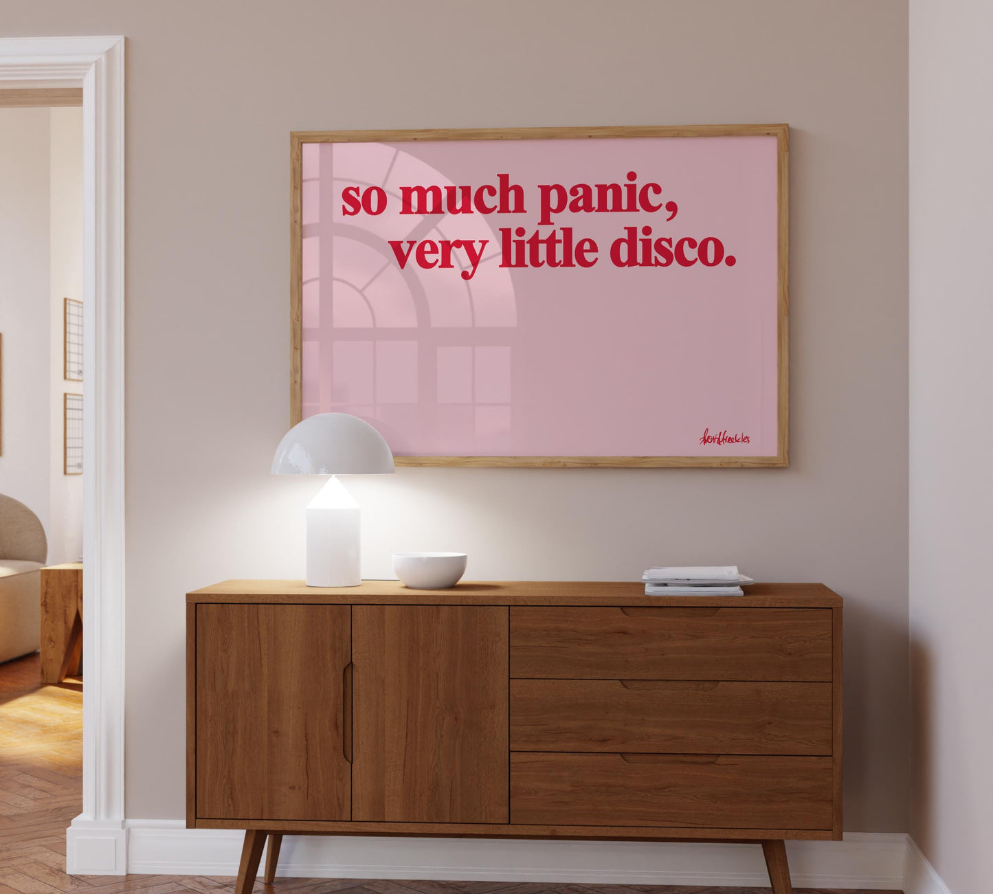 8B: So Much Panic Very Little Disco Poster