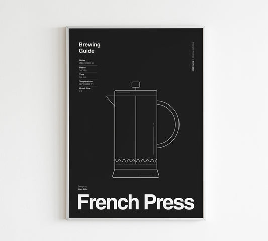 Poster French Press – Coffee Guide