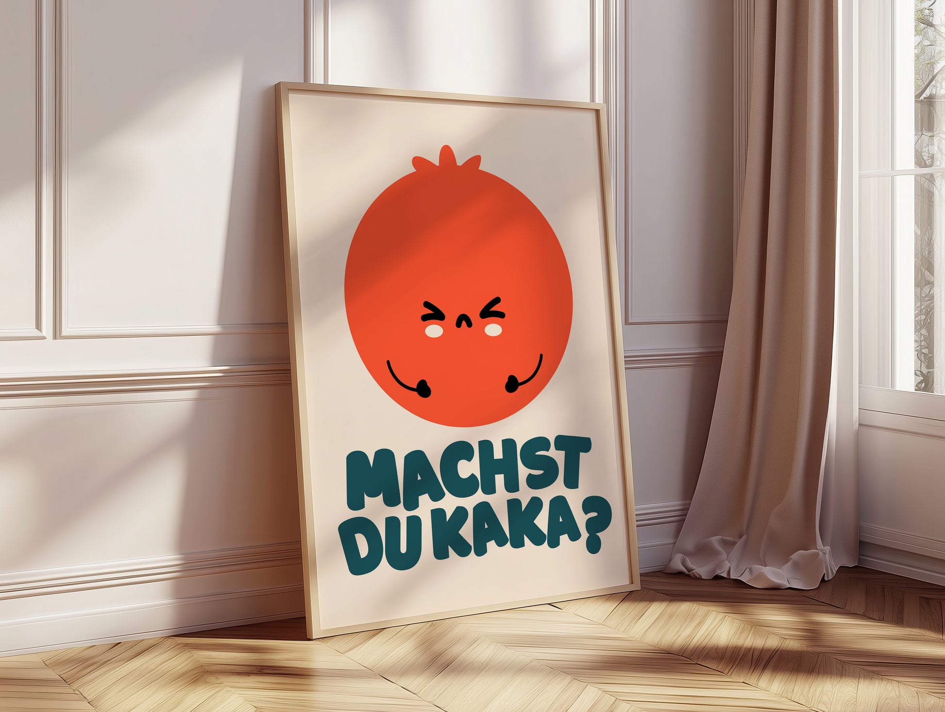 Machst du Kaka Poster als humorvolle Wanddeko für Toilette, WC oder Bad