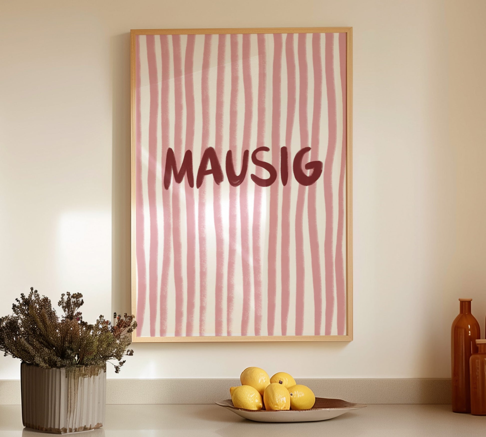 Mausig Poster als Geschenk für eine Süßmaus