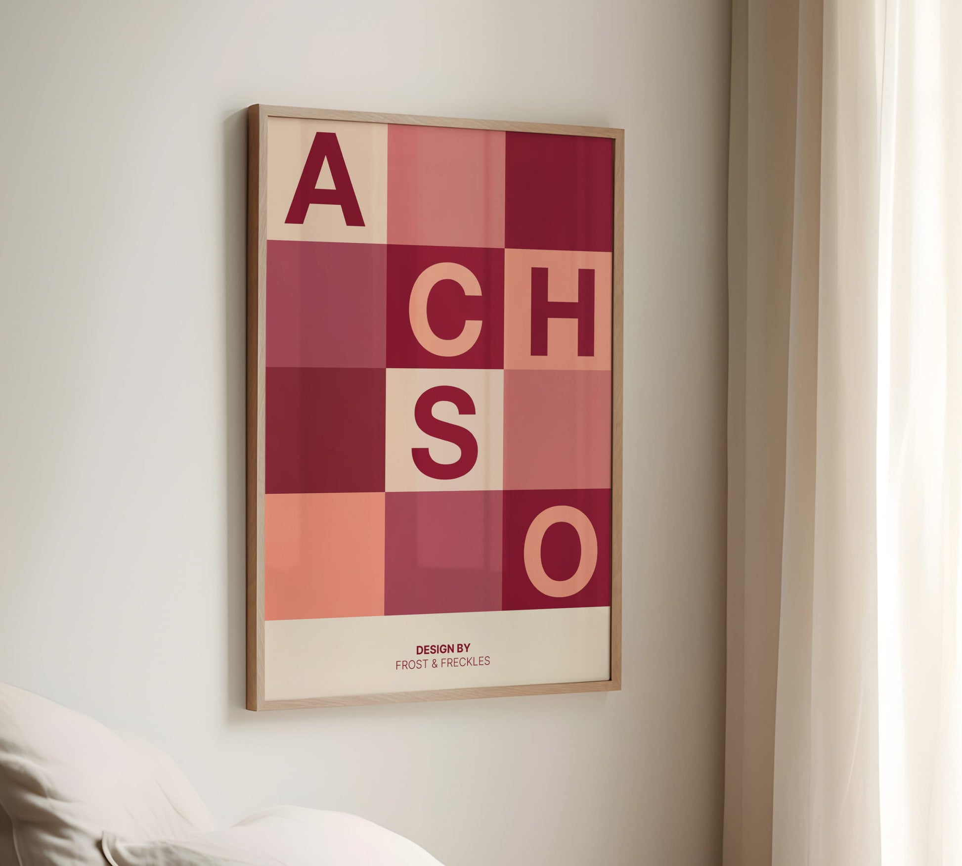 Minimalistisches Achso Poster für reduzierte Einrichtung