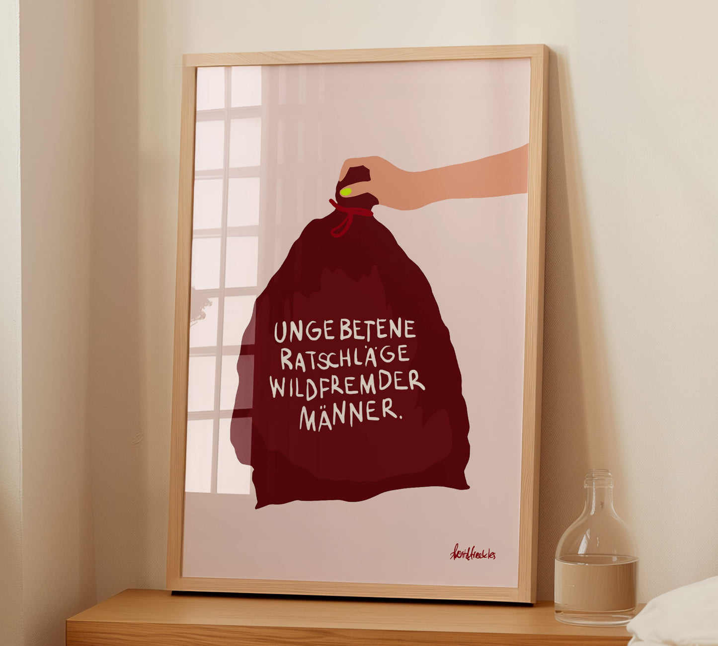 Statement Poster für selbstbewusste Frauen zum Thema Sexismus bzw. Feminismus